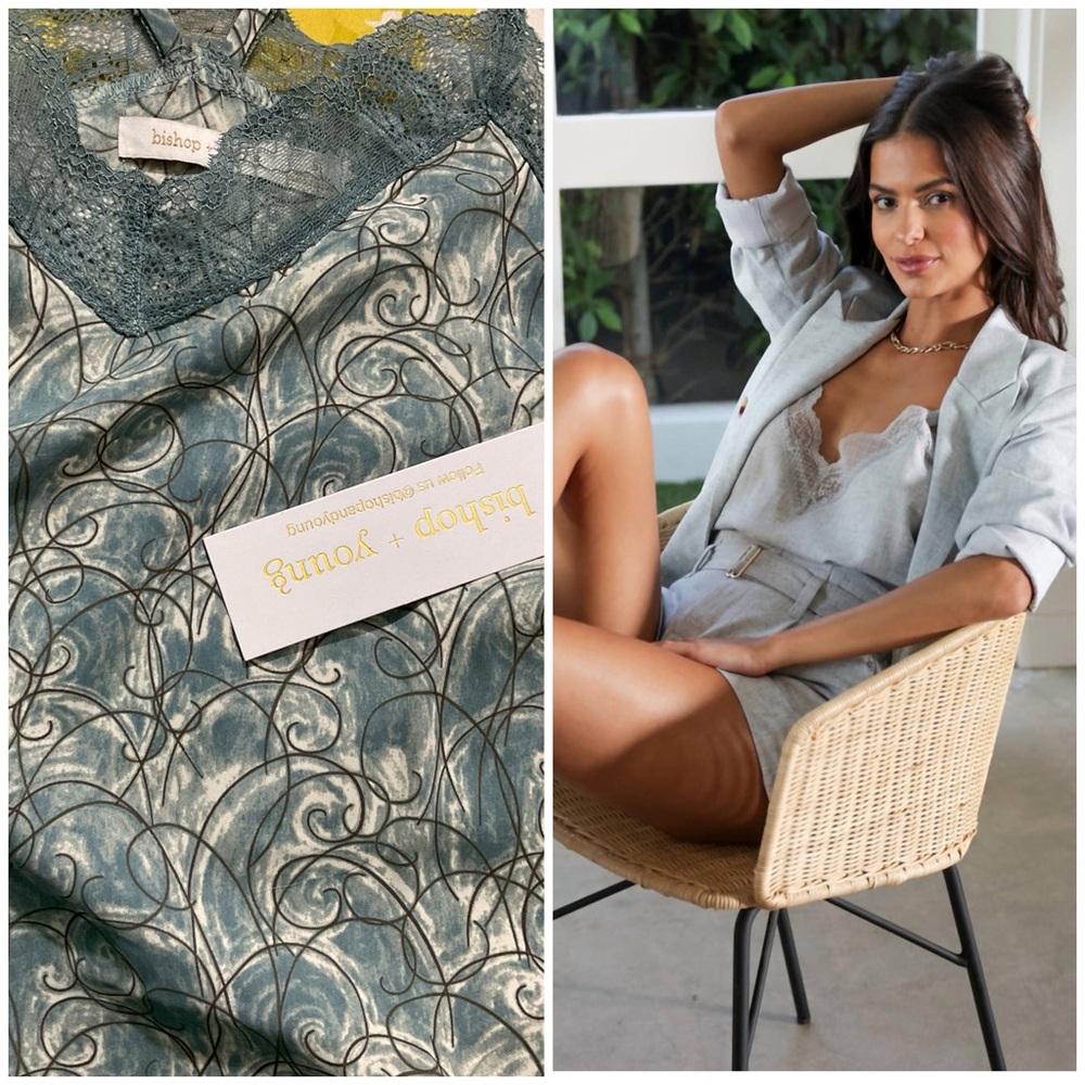 Bishop + Young Lotus Cami in Silky Paradise Print Size Small